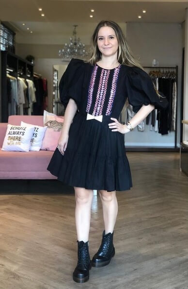 Vestido paete best sale skazi