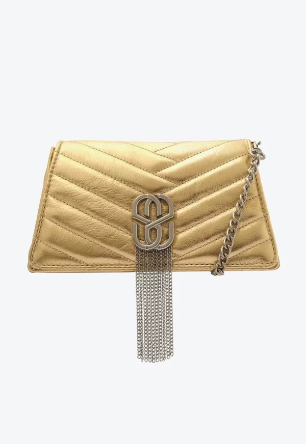 BOLSA SAUCY COURO DOURADA SCHUTZ