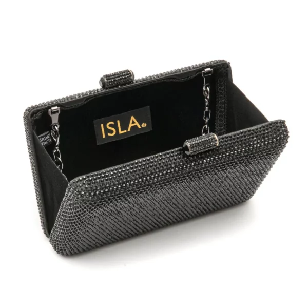 CLUTCH EVA EM CRISTAIS PRETO ISLA - Image 4