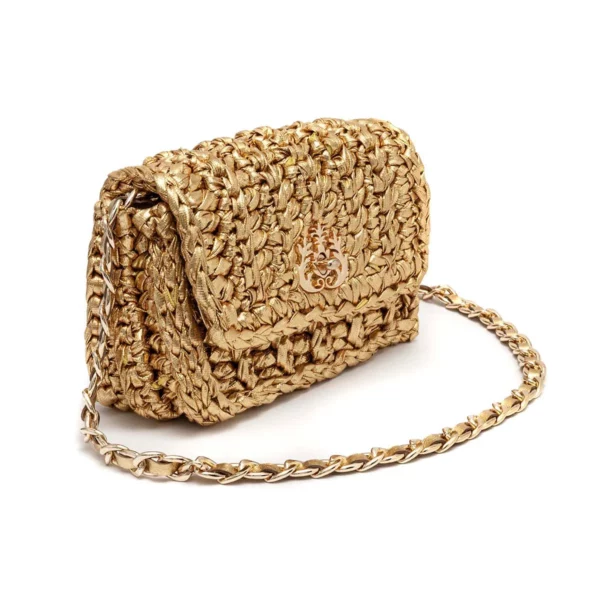 MINI BOLSA CROCHÊ FIO METALIZADO ISLA - Imagem 2