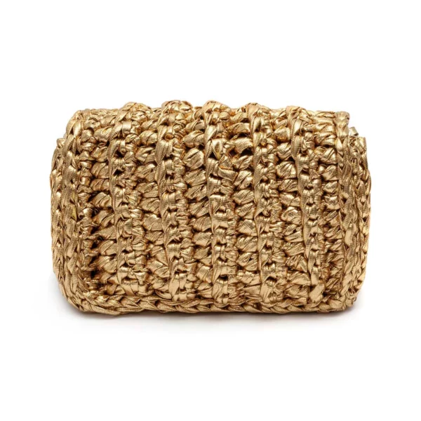 MINI BOLSA CROCHÊ FIO METALIZADO ISLA - Imagem 3