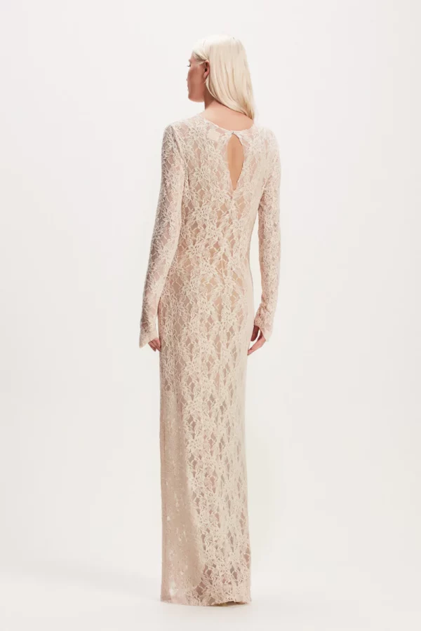 VESTIDO LONGO RENDA AREIA TIG - Image 2