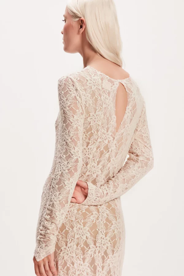 VESTIDO LONGO RENDA AREIA TIG - Image 4