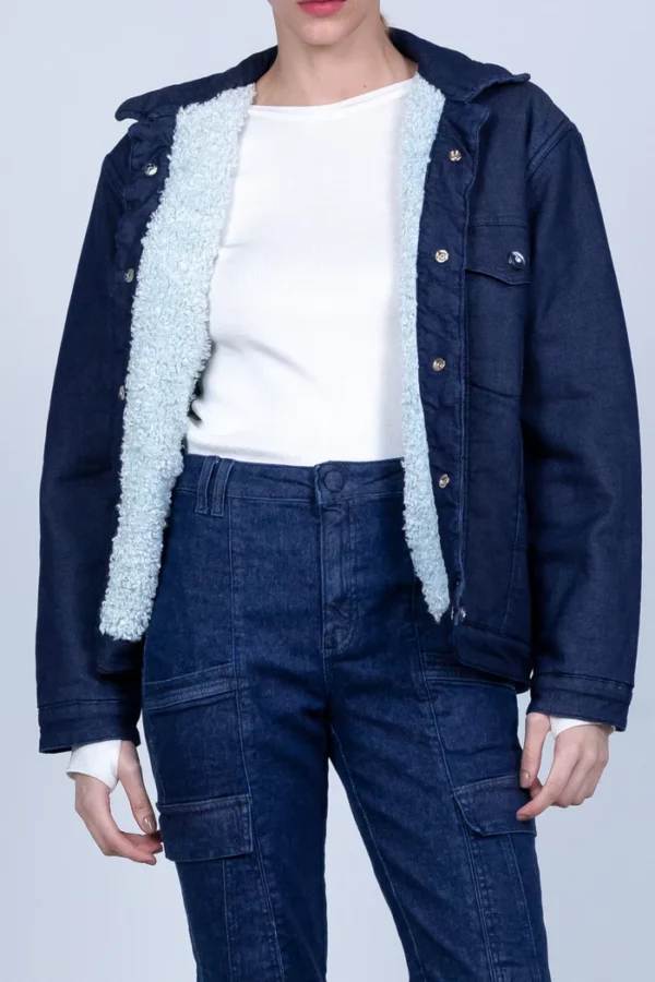 JAQUETA JEANS PUFFER MARIAH ANDREZA CHAGAS