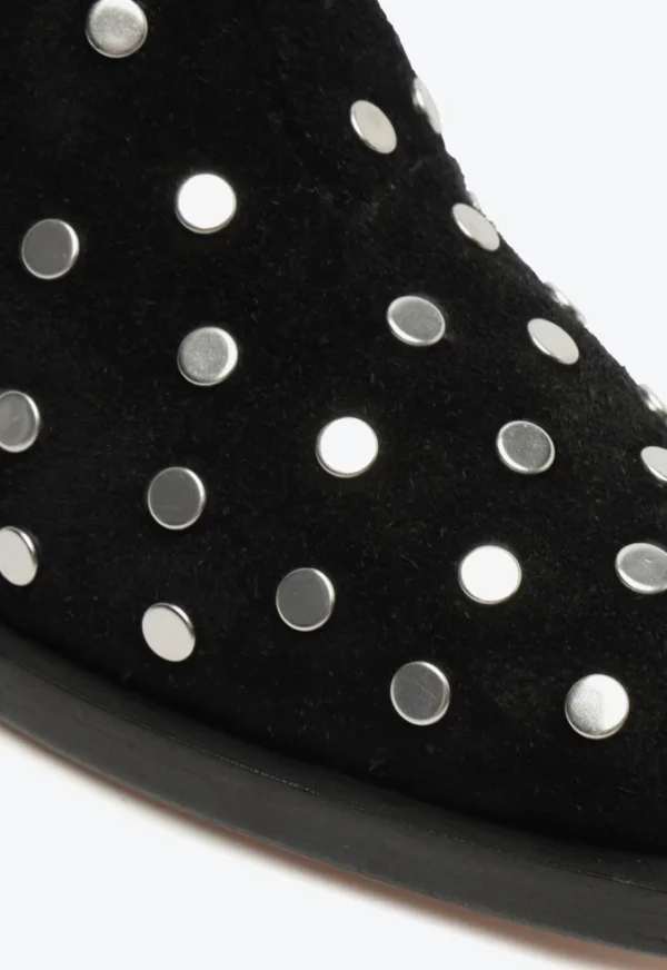 BOTA WESTERN CANO MEDIO STUDS CAM PRETA - Imagem 5