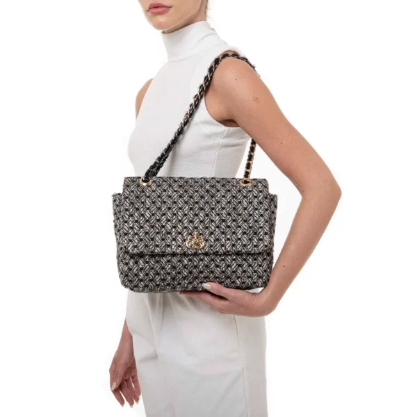 BOLSA TWEED ARGENTO ISLA - Image 4