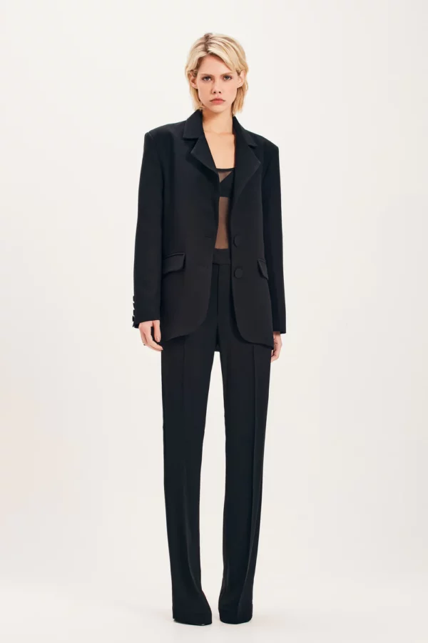 BLAZER ALFAIATARIA CREPE PRETO TIG