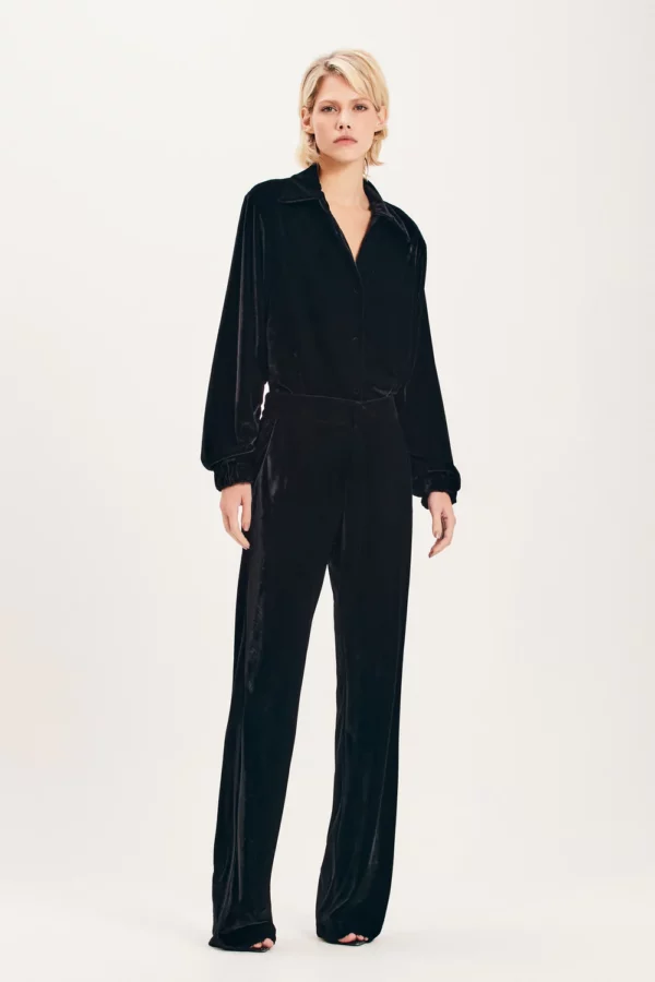 CAMISA PARKA VELUDO PRETO TIG
