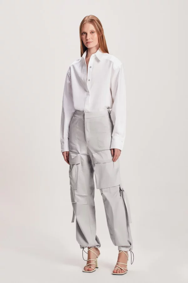 CAMISA TRICOLINE OMBRO ESTRUTURADO OFF WHITE TIG