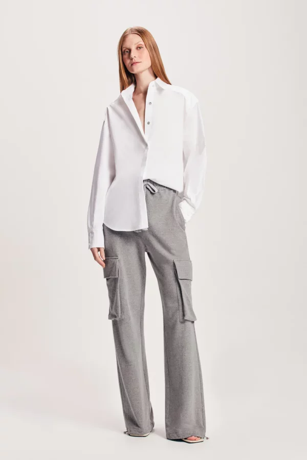 CAMISA TRICOLINE OMBRO ESTRUTURADO OFF WHITE TIG - Image 2