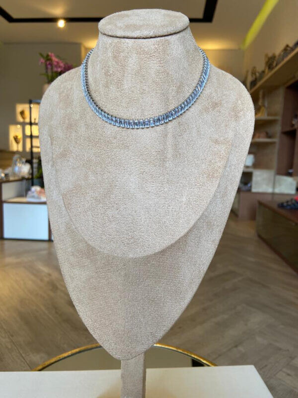 COLAR CURTO ZIRCONIA GRANDE CRISTAL JULIANA MANZINI