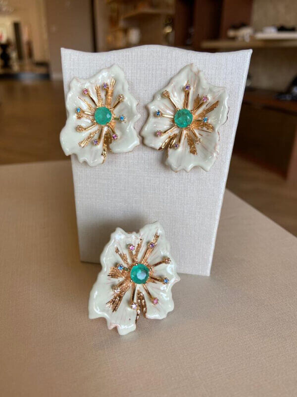 CONJUNTO ZIRCONIA COM PEDRA FUSION VIENA - Image 2