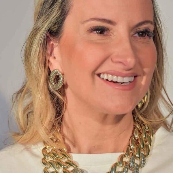 BRINCO ELO STRASS BLACKDIAMOND OURO JULIANA MANZINI - Image 2