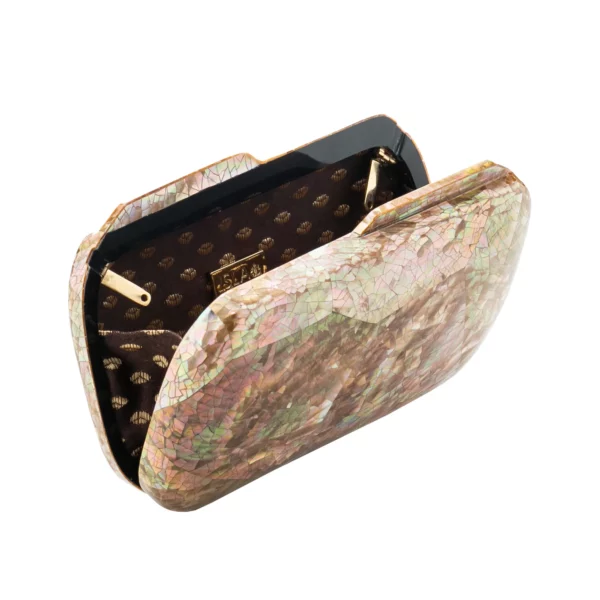 BOLSA CLUTCH MADREPÉROLA RETANGULAR ISLA - Image 3