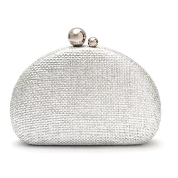 CLUTCH ABAULADA CORRENTE PRATA ISLA - Imagem 3