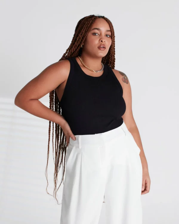 RIB VINTAGE TANK PRETO CAMYS - Image 2
