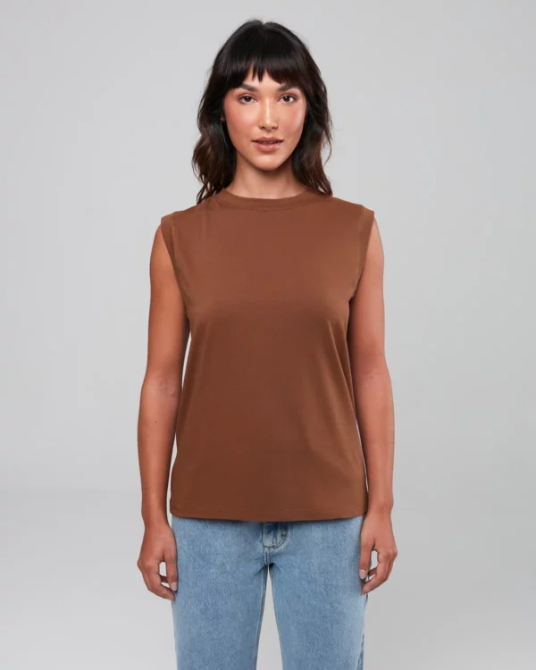 Regata Tank Top Marrom Lisboa Camys