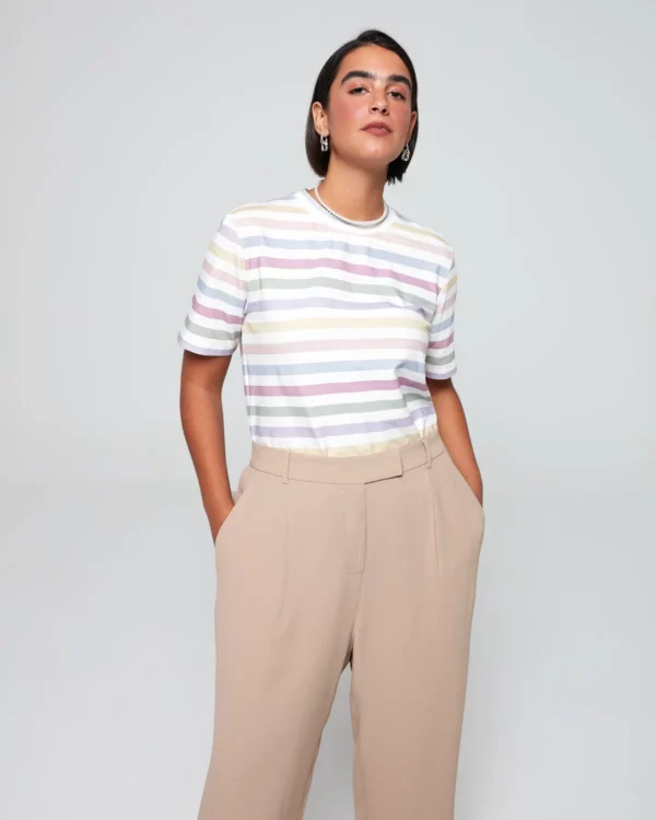 Camiseta Todo Dia gola U Vacation Rainbow Camys - Image 3