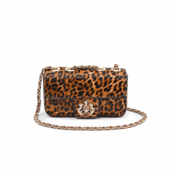 Mini bolsa couro oncinha
