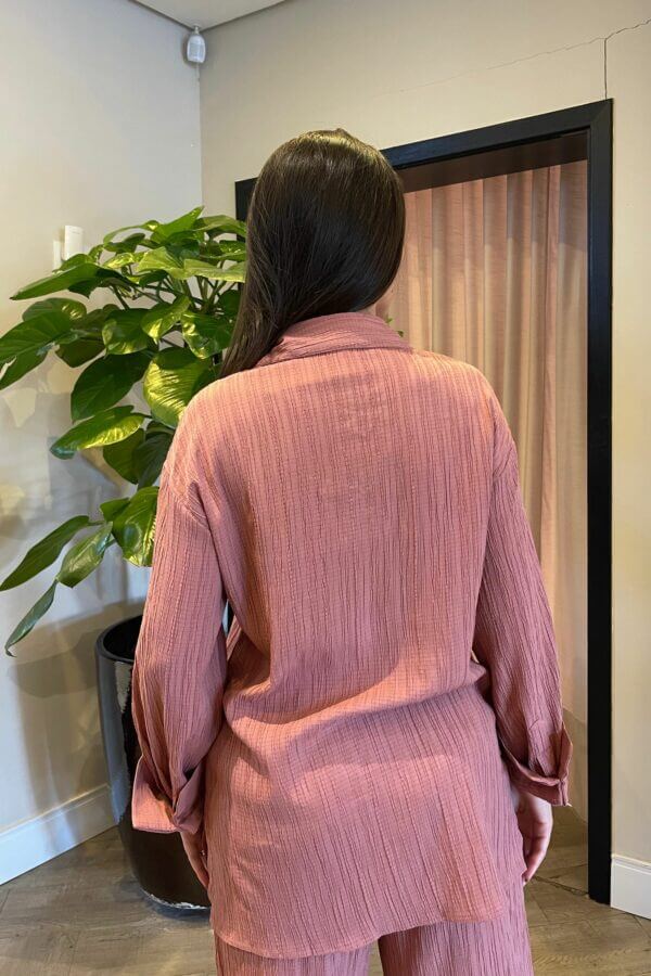 Camisa M/L Oversized Tecido Anarruga - Image 2