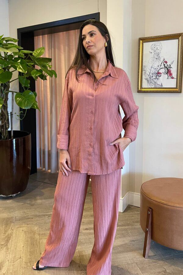 Camisa M/L Oversized Tecido Anarruga - Image 3
